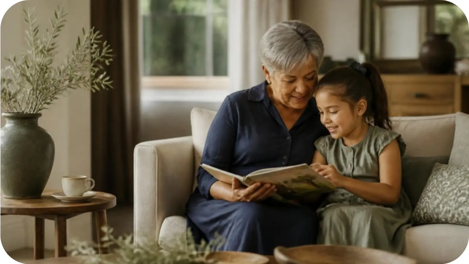 A grandparent spending time with a grandchild, illustrating grandparent contact in South African family law
